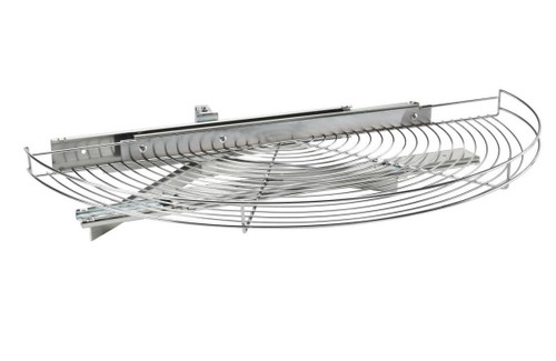 Rev-A-Shelf Rev-a-shelf 33" Chrome Wire Single Shelf Half Moon w/Pivot and Slide for Blind Corner Cabinet w/ 18-1/2" 5881-33CR-1 