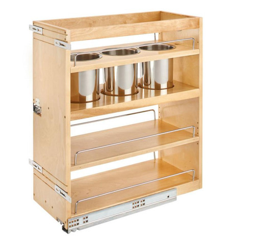 Rev-A-Shelf Rev-a-shelf Side and Bottom Mount Base Utensil Pullout w/BLUMOTION Soft-Close 449UT-BCSC Series  Rev-A-Shelf Rev-a-shelf Side and Bottom Mount Base Utensil Pullout w/BLUMOTION Soft-Close 449UT-BCSC Series