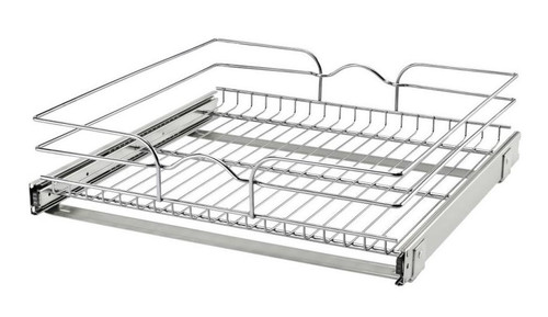Rev-A-Shelf Rev-a-shelf Single Tier Bottom Mount Pull Out Steel Wire Organizer 5WB1-2120CR-1 