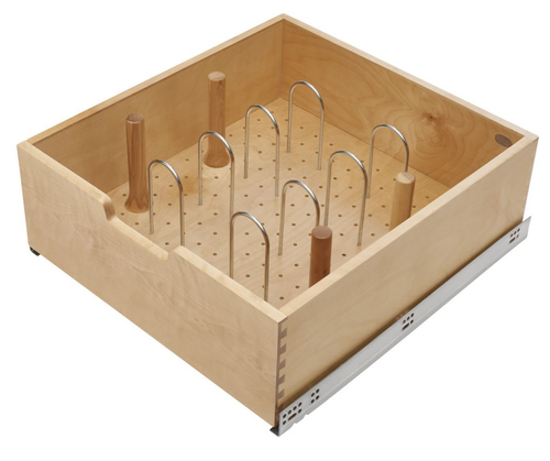 Rev-a-shelf Natural Maple Tall Drawer Box w/ BLUMOTION Soft-Close for 24" Drawer/Door Base 4WDB7-PIL-24SC-1