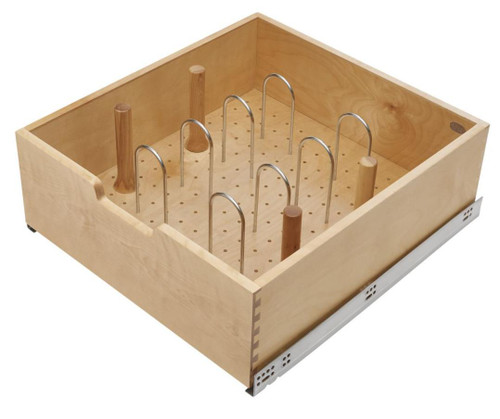 Rev-A-Shelf Rev-a-shelf Natural Maple Tall Drawer Box w/ BLUMOTION Soft-Close for 24" Drawer/Door Base 4WDB7-PIL-24SC-1 