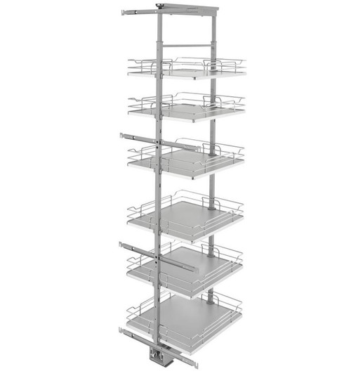Rev-A-Shelf Rev-a-shelf Solid Bottom Pantry Pullout 73-5/8"" Minimum Cabinet Height Several Opening Options 5373 Series 