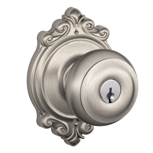 Schlage Lock Schlage Georgian Keyed Entry Knobs Brookshire Rosette 