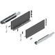 Blum 773C Series LEGRABOX Kit 170 Lb Capacity Full Extension 193mm Height 18-20-22-24-26 Inch Orion Gray