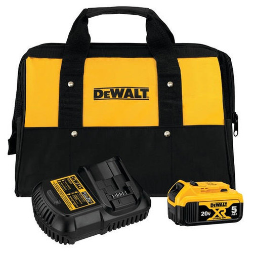 Dewalt DEWALT 20V MAX 5.0Ah Battery Charger Kit with Bag DCB205CK 