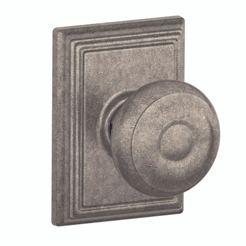  Schlage Lock F-Series Passage Knob Georgian Series with a Addison Rosette 