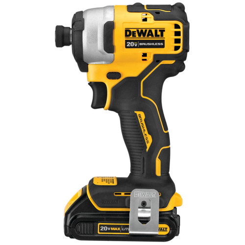 Dewalt DEWALT Atomic 20V Max* Brushless Cordless Compact 1/4 In. Impact Driver Kit Two Battery Kit DCF809C2 