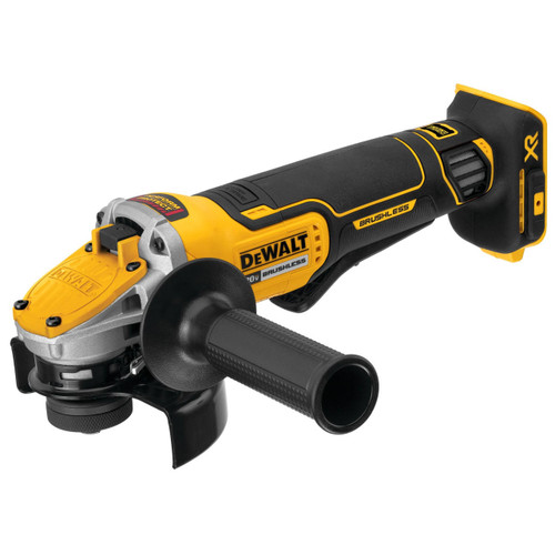 DEWALT 20V MAX XR Brushless Cordless 4 1 2 5 in. Switch Small Angle Grinder with POWER DETECT Tool Technology Kit DCG415W1