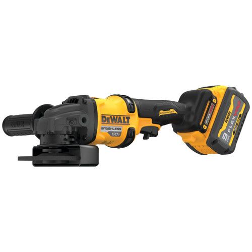 Dewalt DEWALT Flexvolt 60V Max Brushless 4-1/2 In. - 6 In. Cordless Grinder With Kickback Brake Kit 2 Batteries DCG418X2 