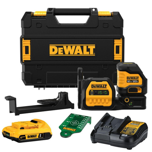 Dewalt DEWALT 12/20V Max Cross Line Laser Kit DCLE34020G-QU 