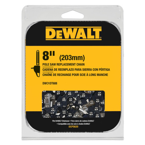 Dewalt DEWALT 8" Replacement Chain 20V Dewalt Pole Saw DWO1DT608 