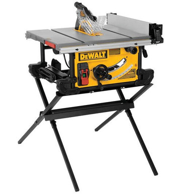 ワンズテーブルNAVANCE WHAT WE WANT TEN to TEN DeWALT 10 in. Table Saw with Scissor Stand DWE7491X