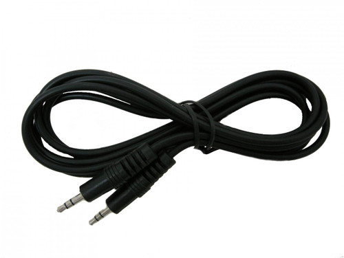 1 foot Audio Cable, Stereo 3.5mm-3.5mm Male to Male