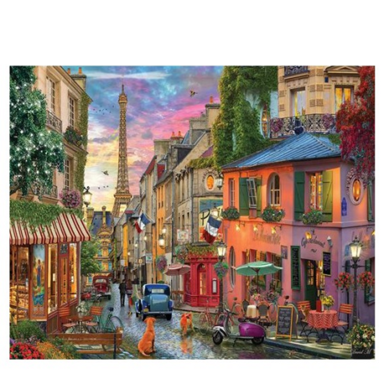 1000 Piece Jigsaw Puzzle - Paris Sunset – White Mountain Puzzles
