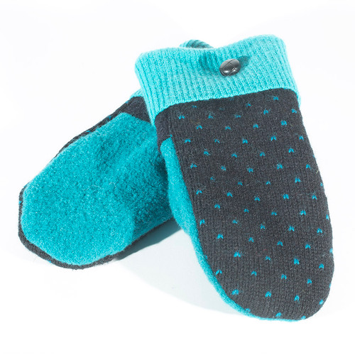 Mittens - Teal/Black