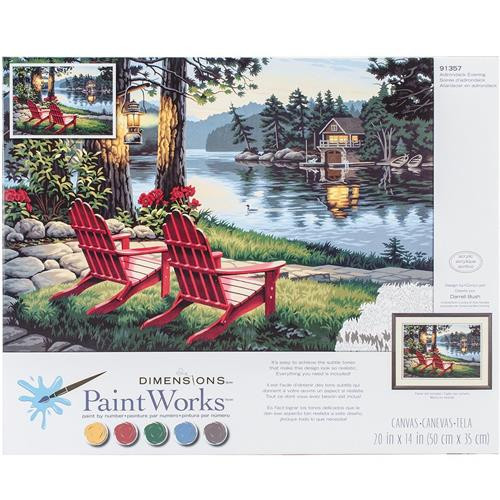 Paint Works Paint By Number Kit 14 x 20 - Garden Bluebirds