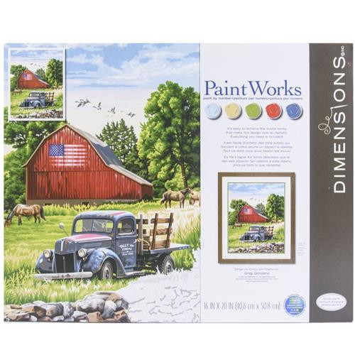 Summer Farm- paint by number kit