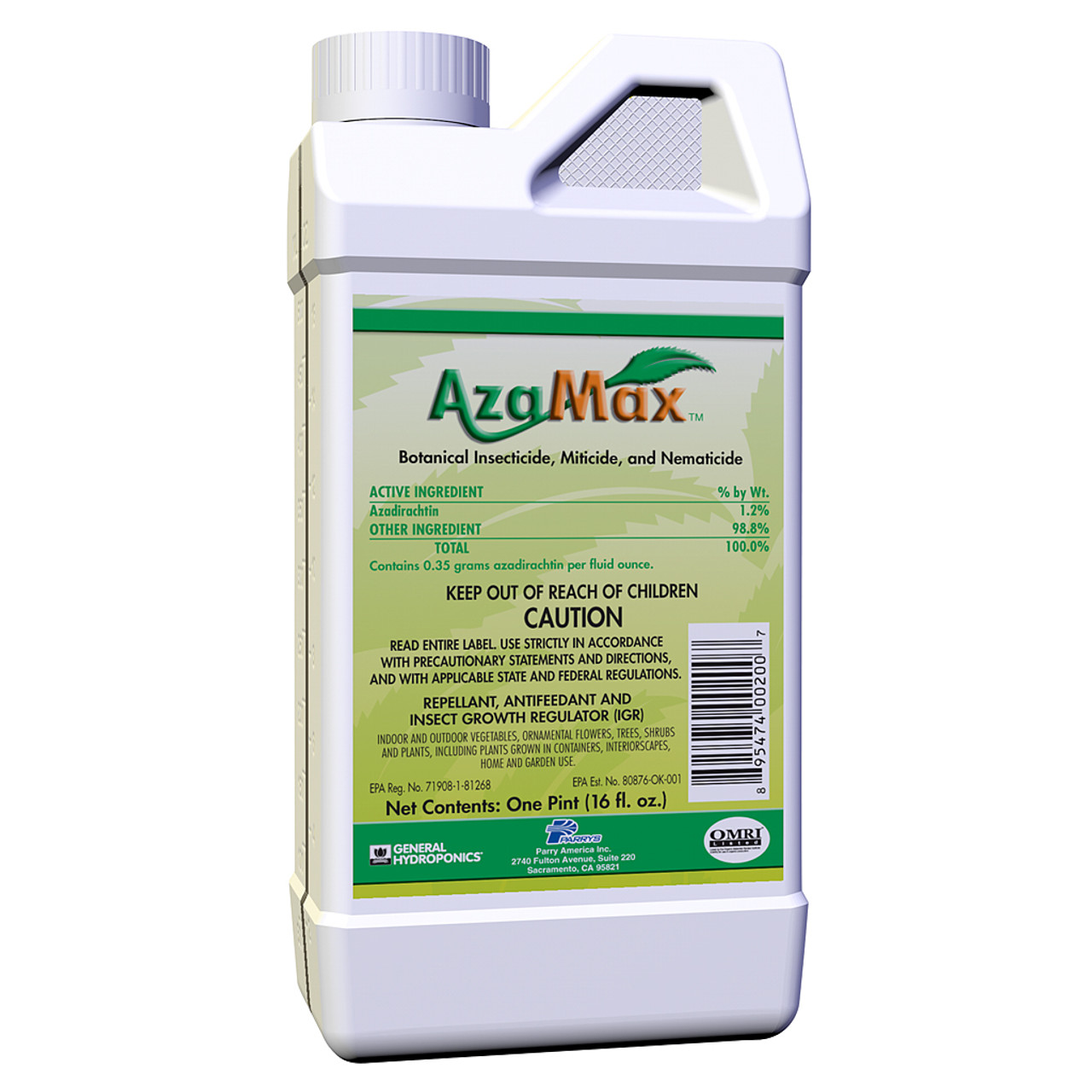 AzaMax™ Botanical Insecticide, Miticide, and Nematicide | 16oz