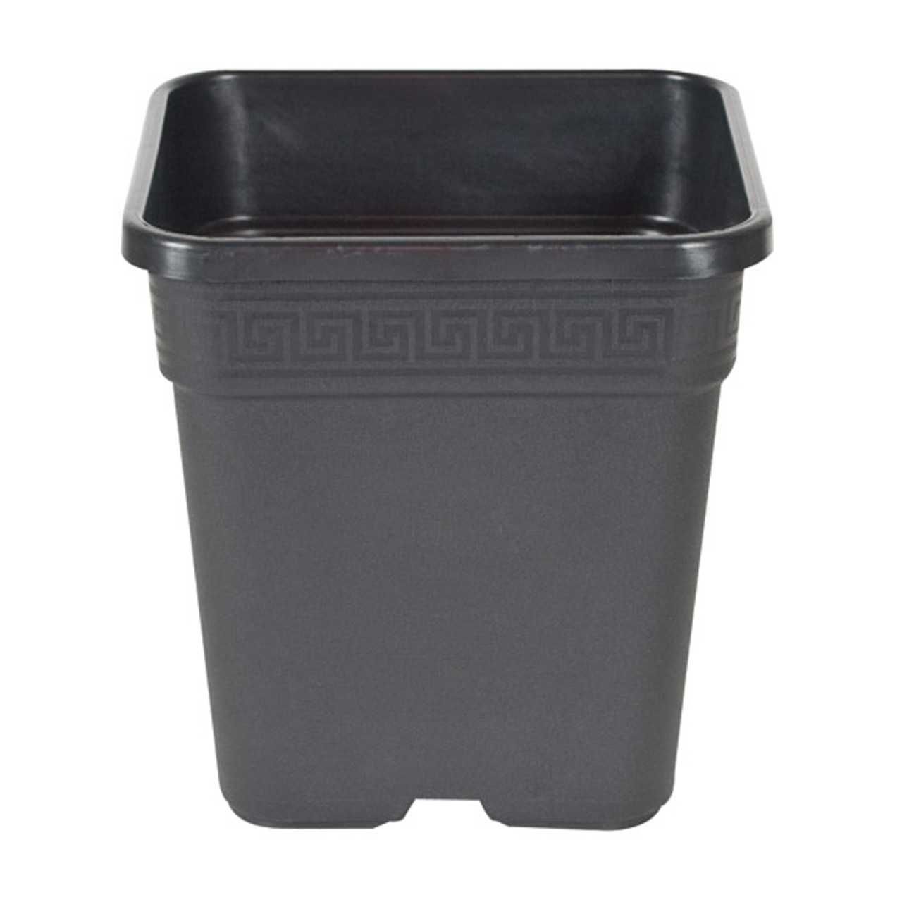 Square Nursery Pot | Black - 7" 