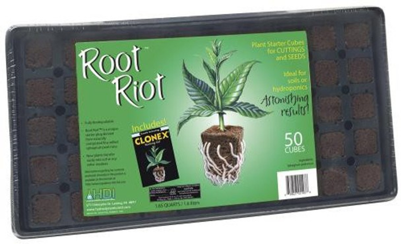 Root Riot Cubes TRAY of 50 New England Hydroponics