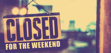 Closed this Weekend