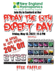 May 13 Sanford Expert Day featuring CYCO Nutrients & Grow Mediums May 13 Sanford Expert Day featuring CYCO Nutrients & Grow Mediums