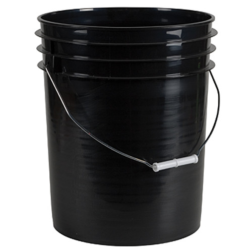 Bucket 5 Gallon Black w/ Handle
