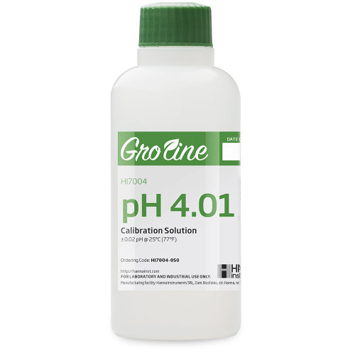 Hanna GroLine pH 4.01 Solution 500ml