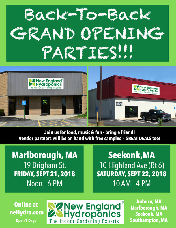 THIS WEEKEND! Our Back-To-Back Grand Opening Parties! 