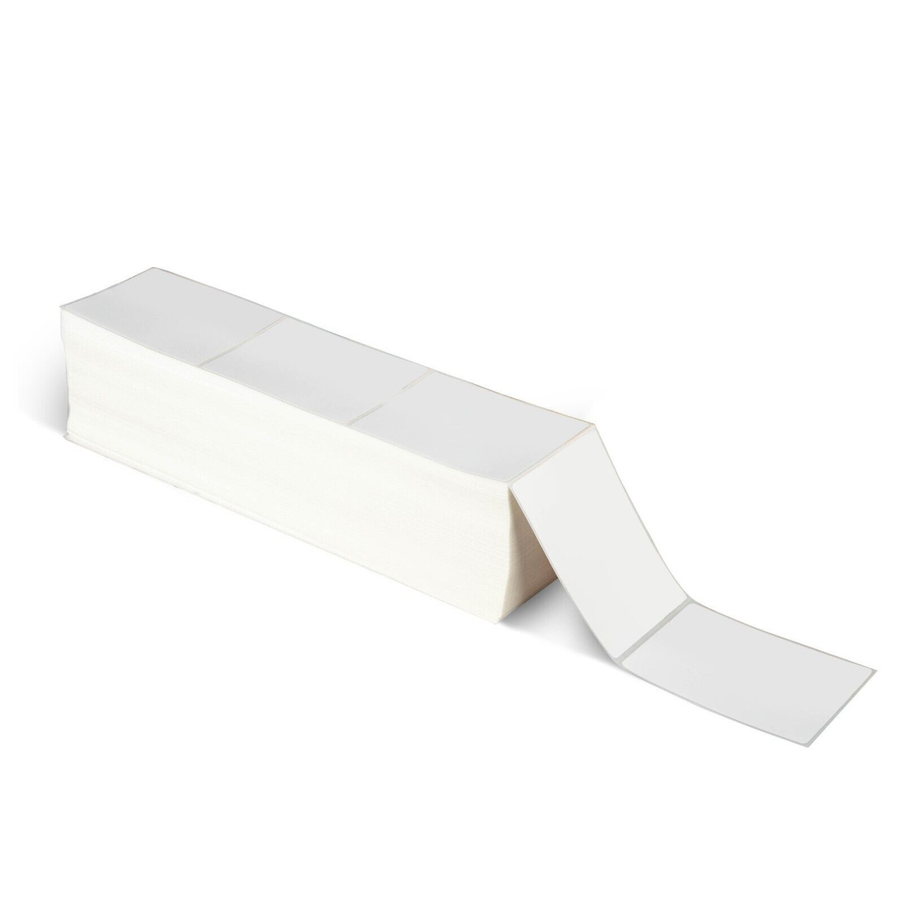 Plain White King Brand Taffeta Label Roll for Barcode Printer use