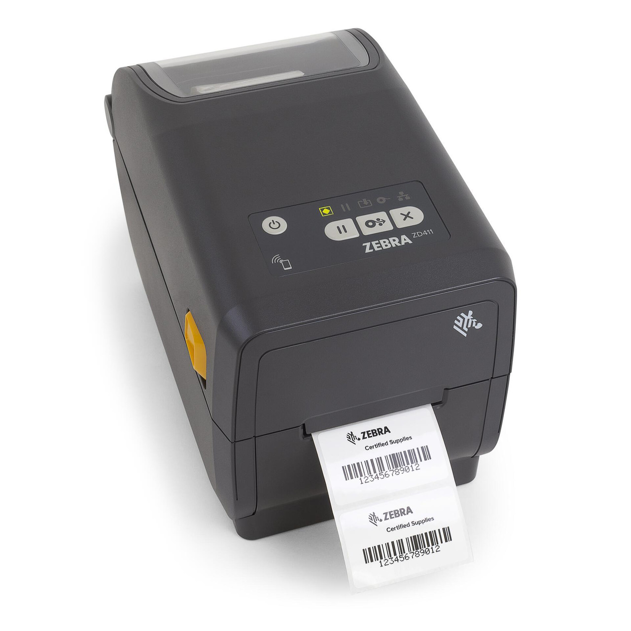 ZEBRA Direct Thermal Printer ZD411; 203 Dpi, USB, USB Host, Ethernet,  BTLE5, US Cord, Swiss Font, EZPL シール、ラベル