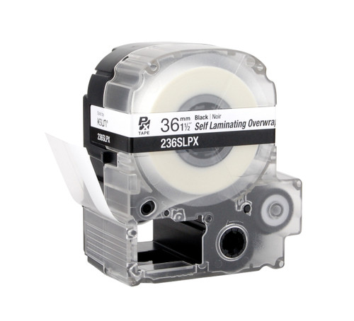 Epson 236SLPX 1 1/2" Clear Glossy Self Lamination Label PX Tape