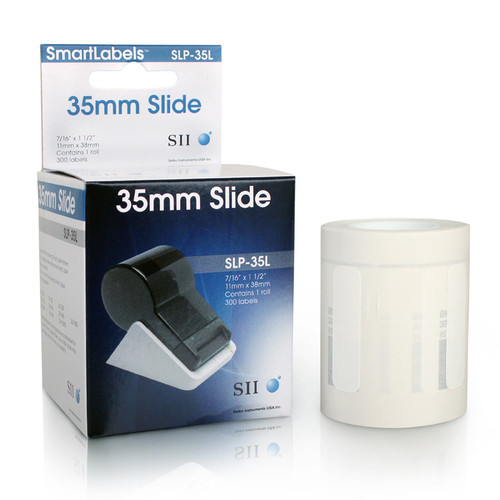 Seiko SLP620/650 0.4375 x 1.5 White Media Inkjet Labels SLP-35L
