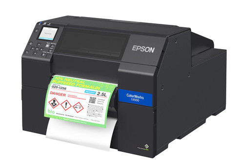 Epson C6500P 8" Gloss Color Label Printer Peeler C31CH77A9971 Epson C6500P 8" Gloss Color Label Printer Peeler C31CH77A9971