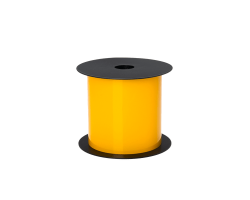 Brother BMSLT401RF | 4" x 75ft Yellow Continuous Reflective Floor Vinyl Thermal Transfer Label Tape 1' Core