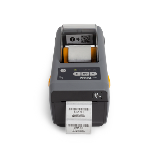 Zebra ZD411d 2" Wide 203 dpi, 6 ips Direct Thermal Label Printer USB/BTLE5 | ZD4A022-D01M00EZ