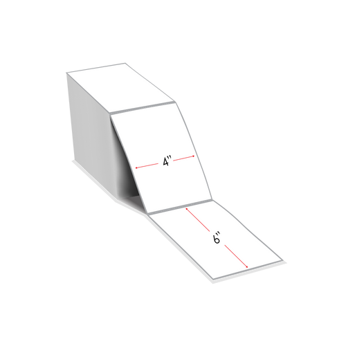 Inkjet 4”x6” Inkjet Matte Paper Label 1000 Fanfolded For CW-C4000, C3500/C6500/C6000