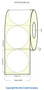 TM-C3500 4" Circle (1A) Inkjet High Gloss Paper Label 290/Roll  - 811031