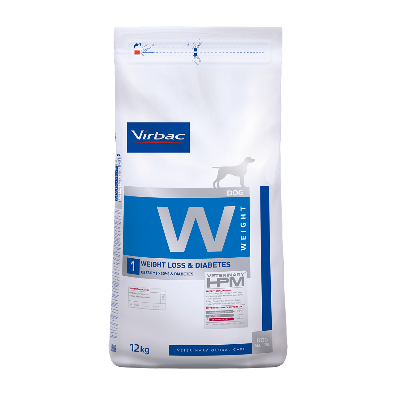 DOG WEIGHT LOSS&DIABETES/12KG Virbac B2B Mexico Production