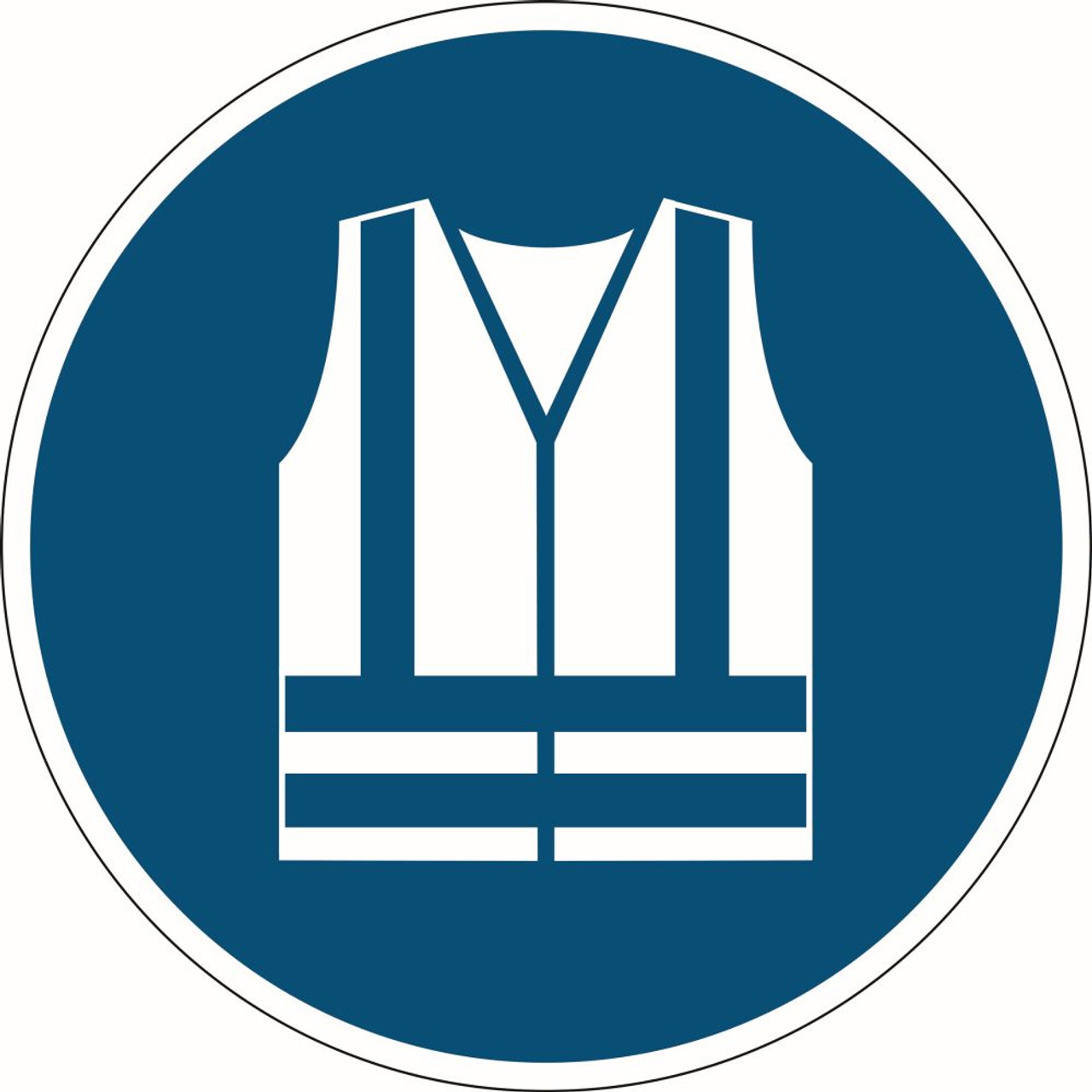 Durable Safety Marking Sign Use Durable Safety Vest Blue Nuprint Office Supplies