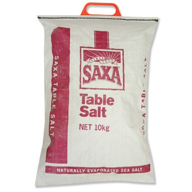 SAXA TABLE SALT 10KG NuPrint Office Supplies