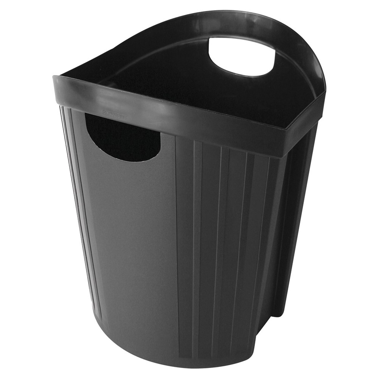 ESSELTE NOUVEAU WASTE PAPER BIN 15 Litre Black NuPrint Office Supplies
