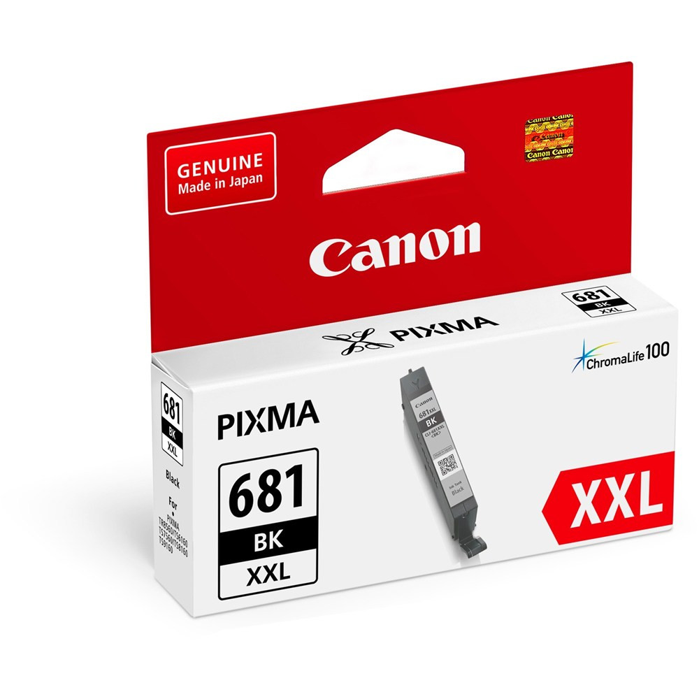 CANON CLI681XXL BLACK INK CARTRIDGE - 6,360 PAGES Suits CANON PIXMA TR7560  / CANON PIXMA TR8560 / CANON PIXMA TS6160 / CANON PIXMA TS8160 / CANON  PIXMA TS9160 - NuPrint Office Supplies