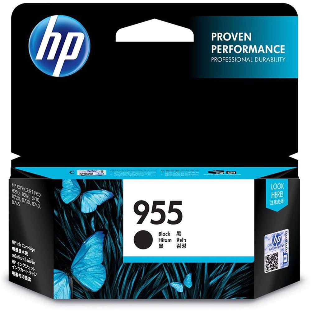HP 955 BLACK INKJET CARTRIDGE Suits HP 