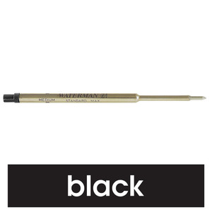 WATERMAN BALLPOINT PEN REFILL Medium Black S0944480