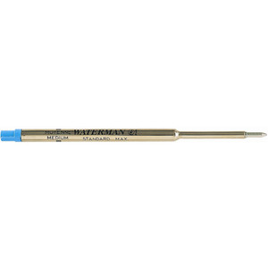 WATERMAN BALLPOINT PEN REFILL Medium Blue S0944490