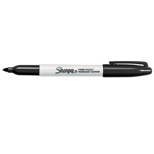 SHARPIE FINE POINT MARKER Permanent 1.0mm Fine Black S30051, Each (30001)