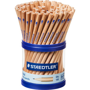 Staedtler 130 Natural Graphite Pencil - HB, Cup of 100