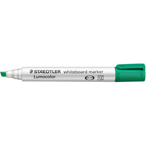 STAEDTLER LUMOCOLOR CHISEL TIP Whiteboard Marker Green Pack of 10