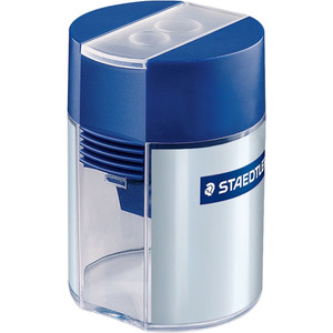 Staedtler 512 Double Hole Tub Sharpener with Cover, Each
